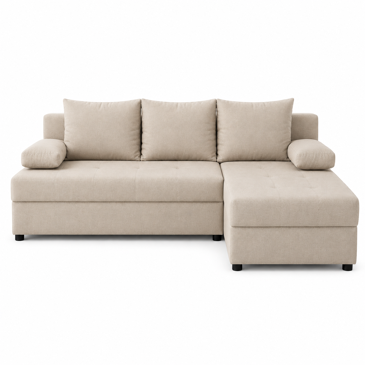L formos sofa LOFT Kreminė